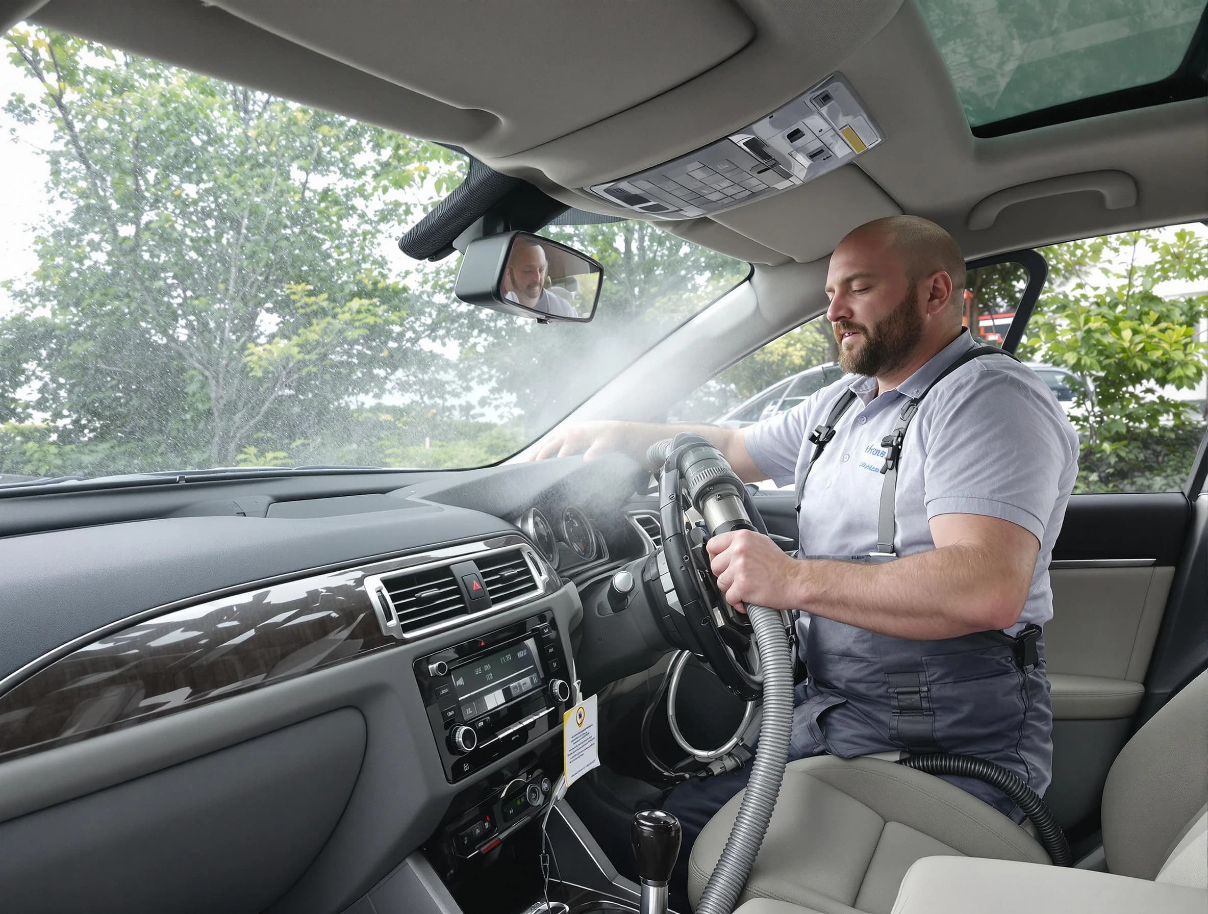 Sylacauga Air Duct Cleaning specialist performing professional car duct cleaning in Sylacauga